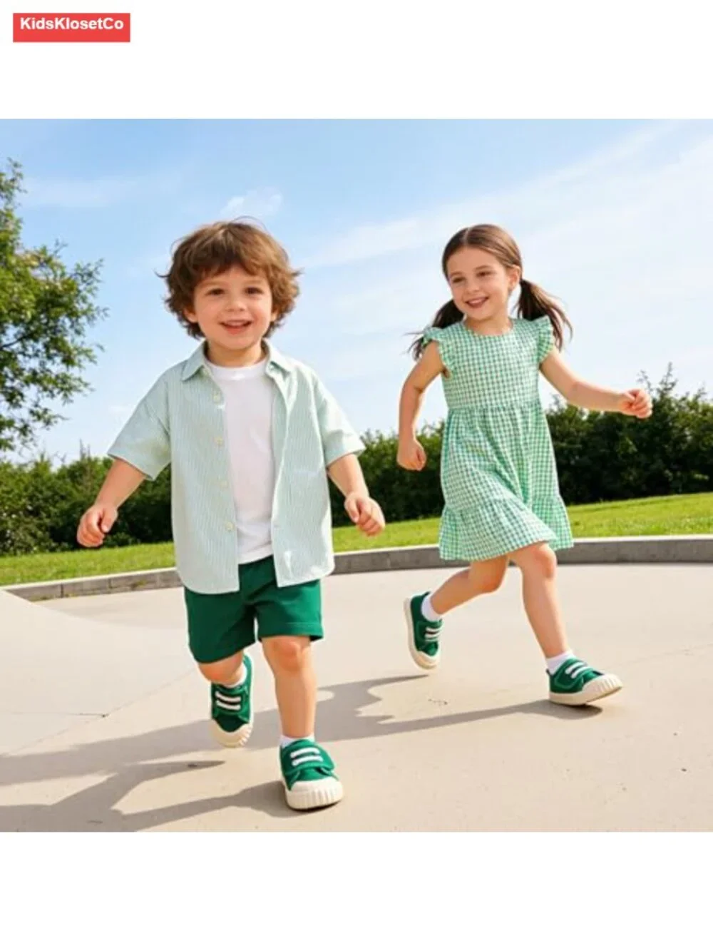 Toddler Low-Top Canvas Sneakers Hook & Loop Non-Slip Boys Girls